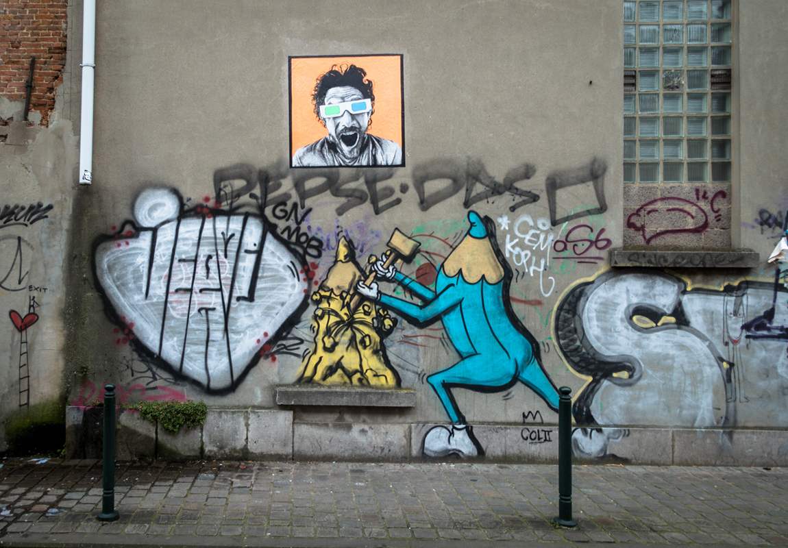 graffiti - créons  - around mima, brussels