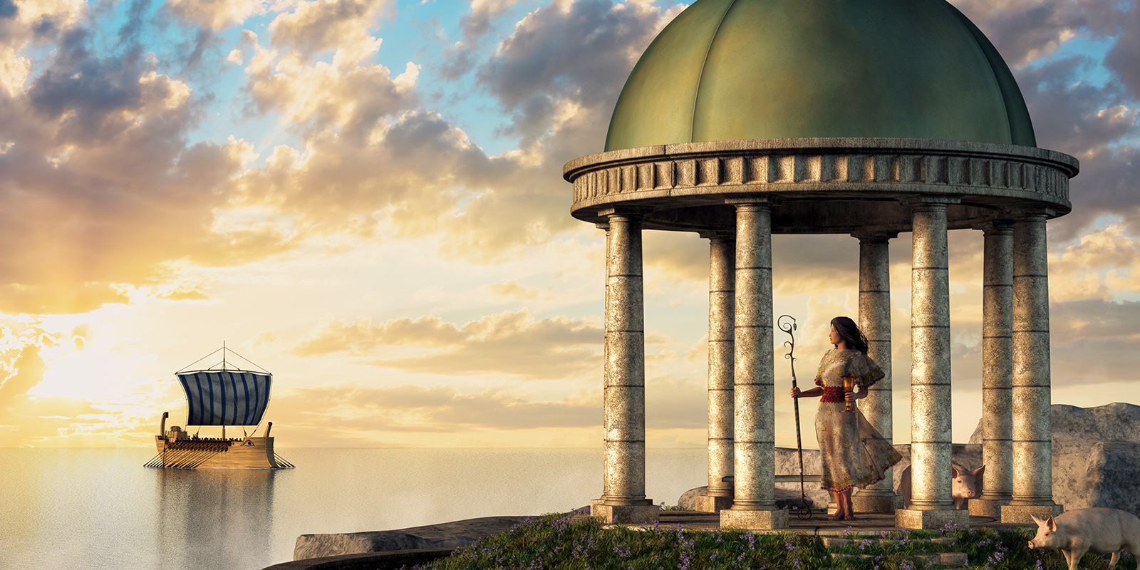 Circe, the sorceress of Greek Mythology, featured in Homer's Ody