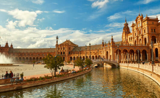 Spain Square (Plaza de Espana). Seville, Spain.