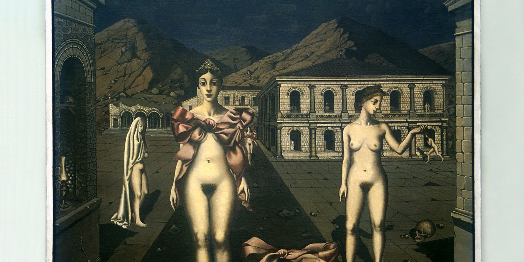 Picture of Paul Delvaux (1897-1994) was a Belgian painter noted