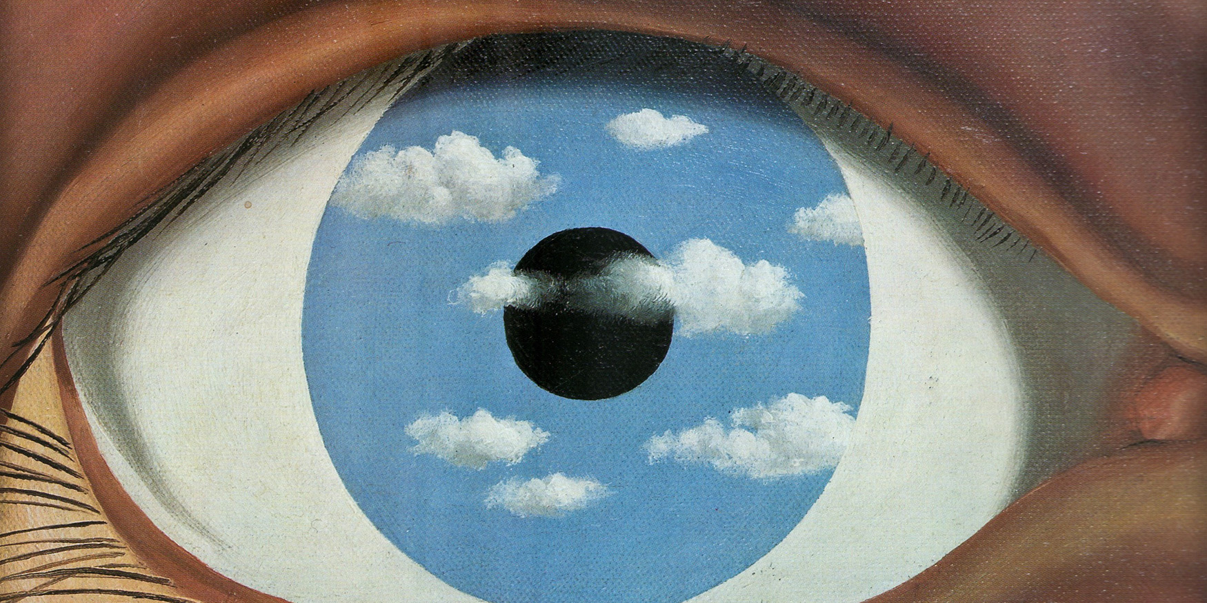 schilderij 'Le faux Miroir' van Magritte