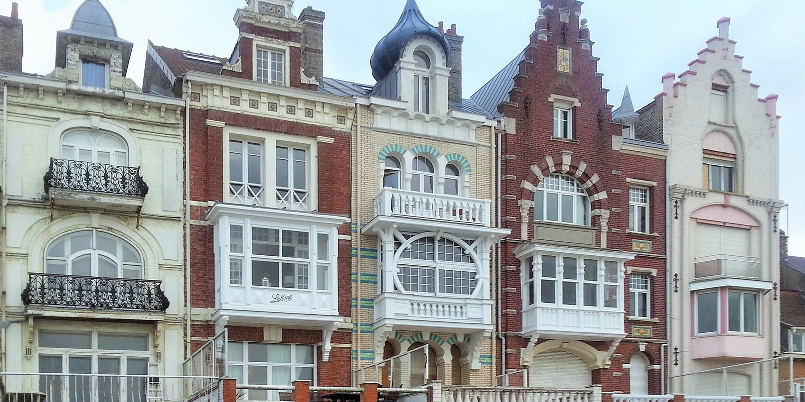 mooie gevels in Malo-les-Bains