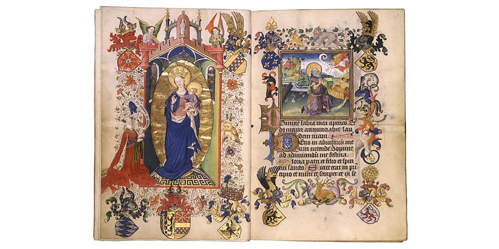 fragment uit een middeleeuws getijdenboek