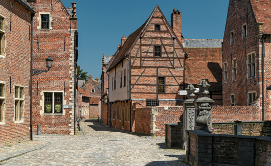 huizen en vakwerk in het Groot Begijnhof van Leuven