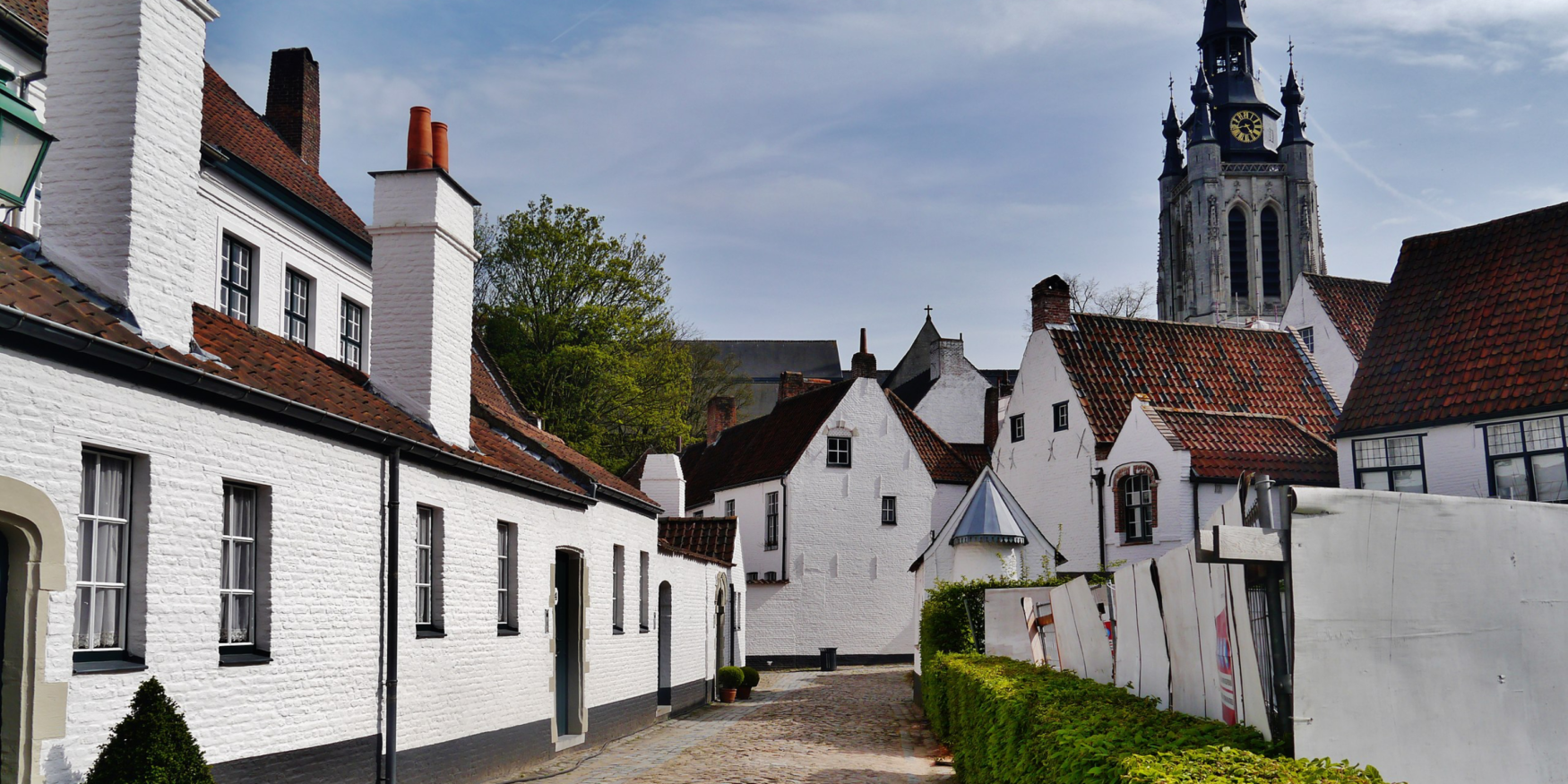 huisjes in het begijnhof van Kortrijk