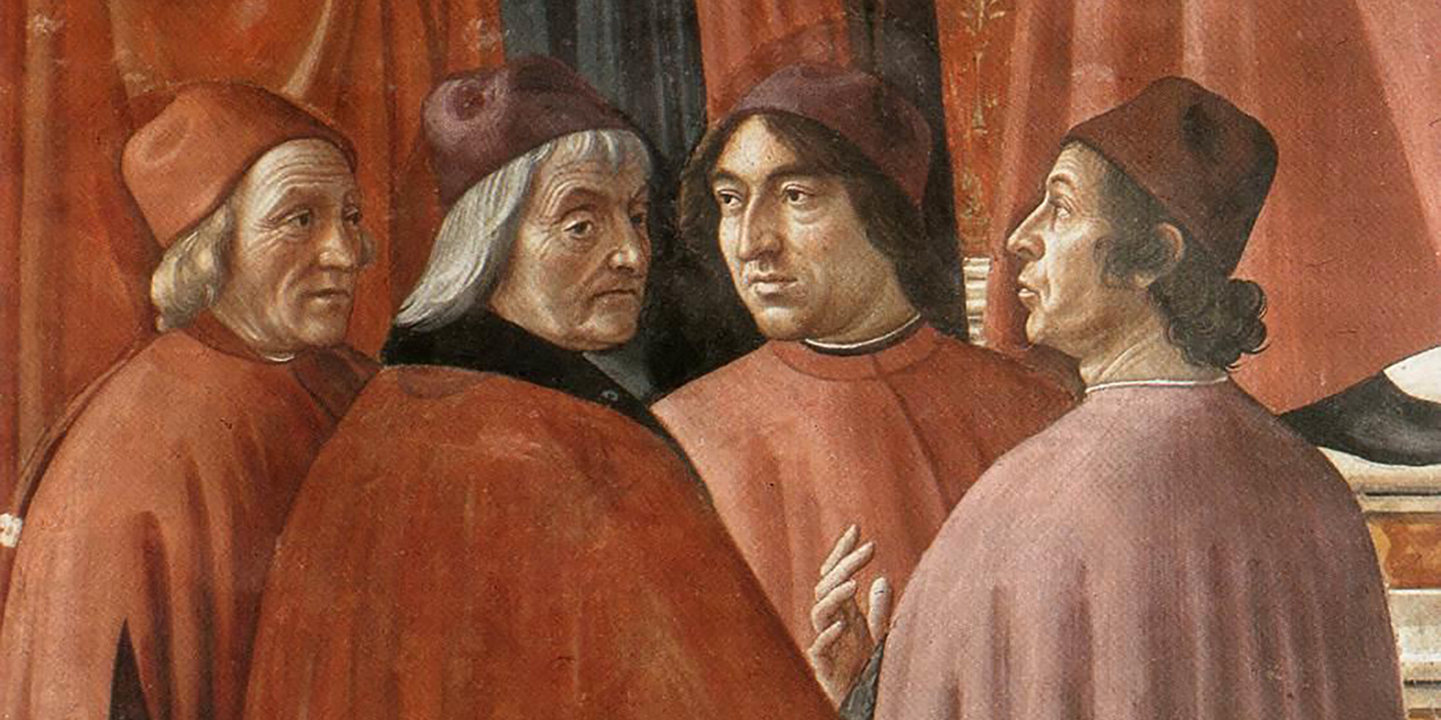 detail uit het schilderij 'annunciatie aan Zacharias'