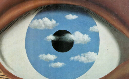 schilderij 'Le faux Miroir' van Magritte