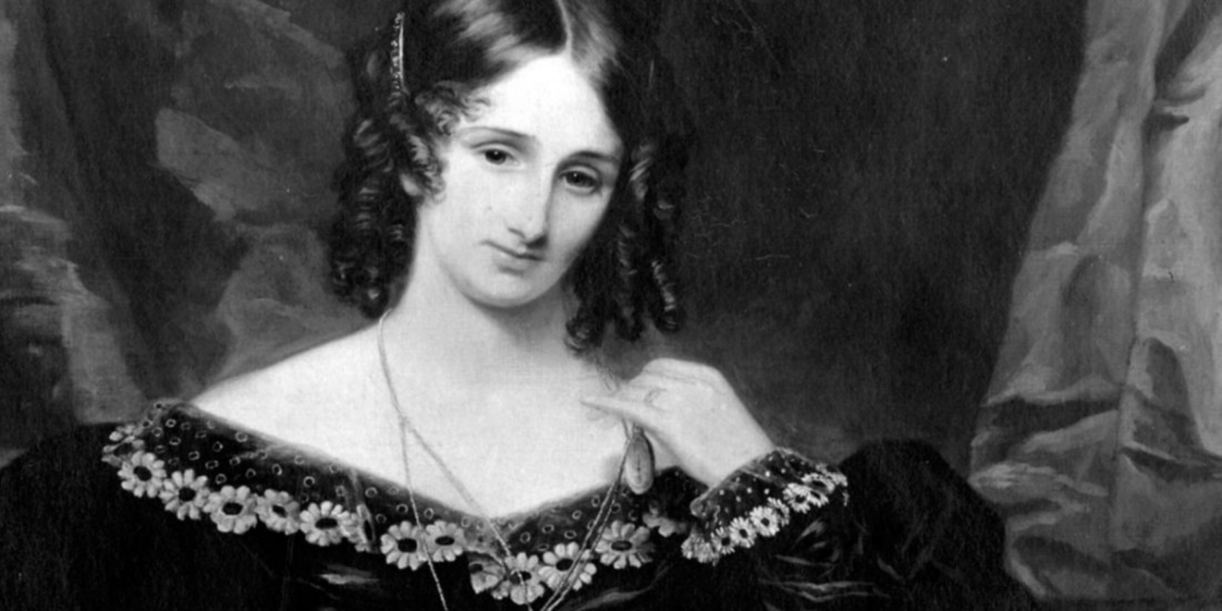 portret van schrijfster Mary Shelley