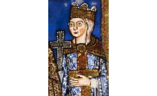 keizerin Maud met kruis