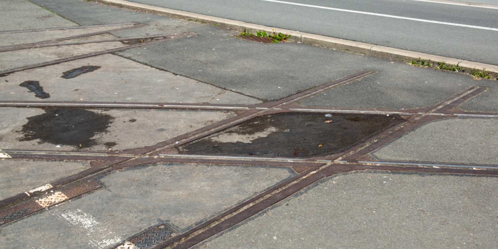 kruisende tramsporen