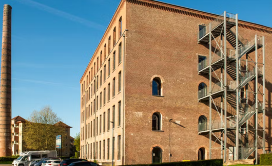 oud textielgebouw in het Rabot in Gent