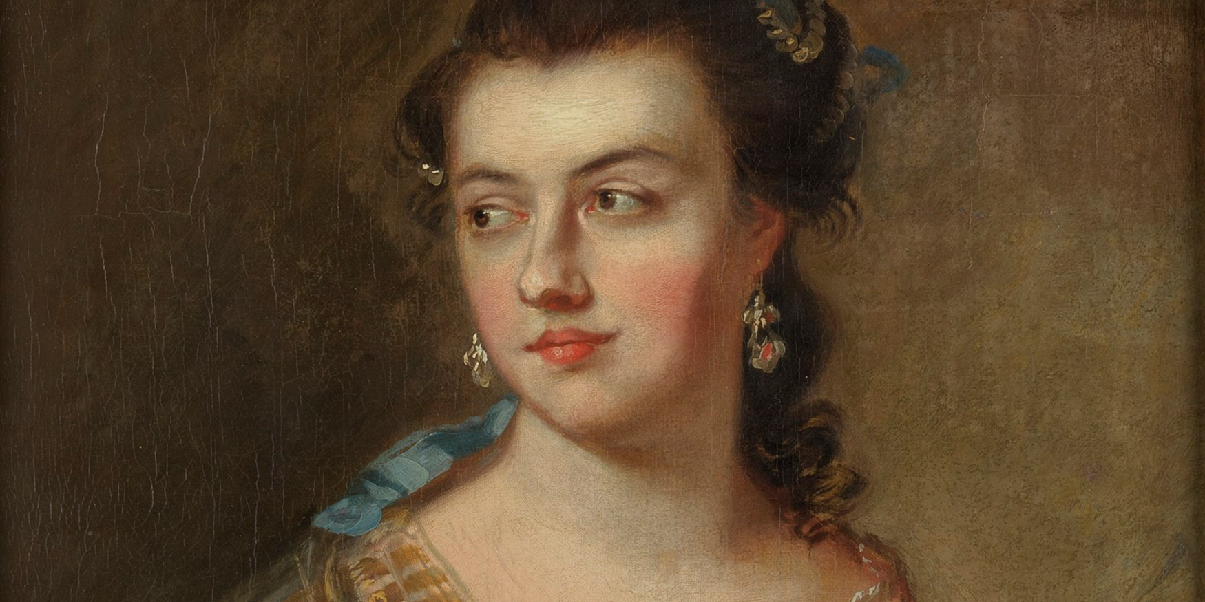 portret van Maria-Theresia Borrekens in het museum Plantin-Moretus