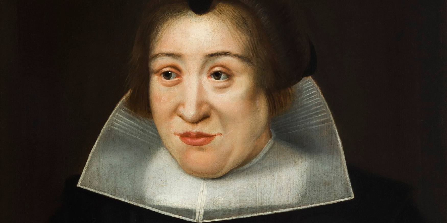 portret van een zakenvrouw in het museum Plantin-Moretus
