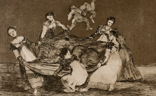 schilderij met dansende vrouwen van Goya