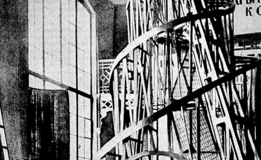 de Tatlintoren, ook bekend als het Monument voor de Derde Internationale.