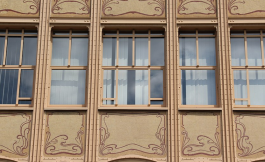 art nouveau-gevel in Brussel