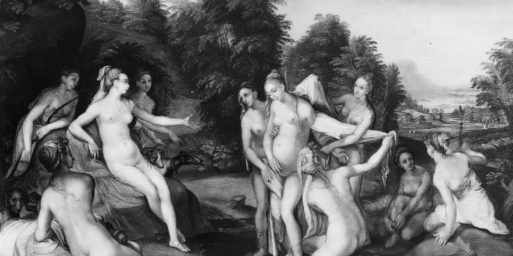 schilderij 'Diana en Callisto' van Hans Rottenhammer