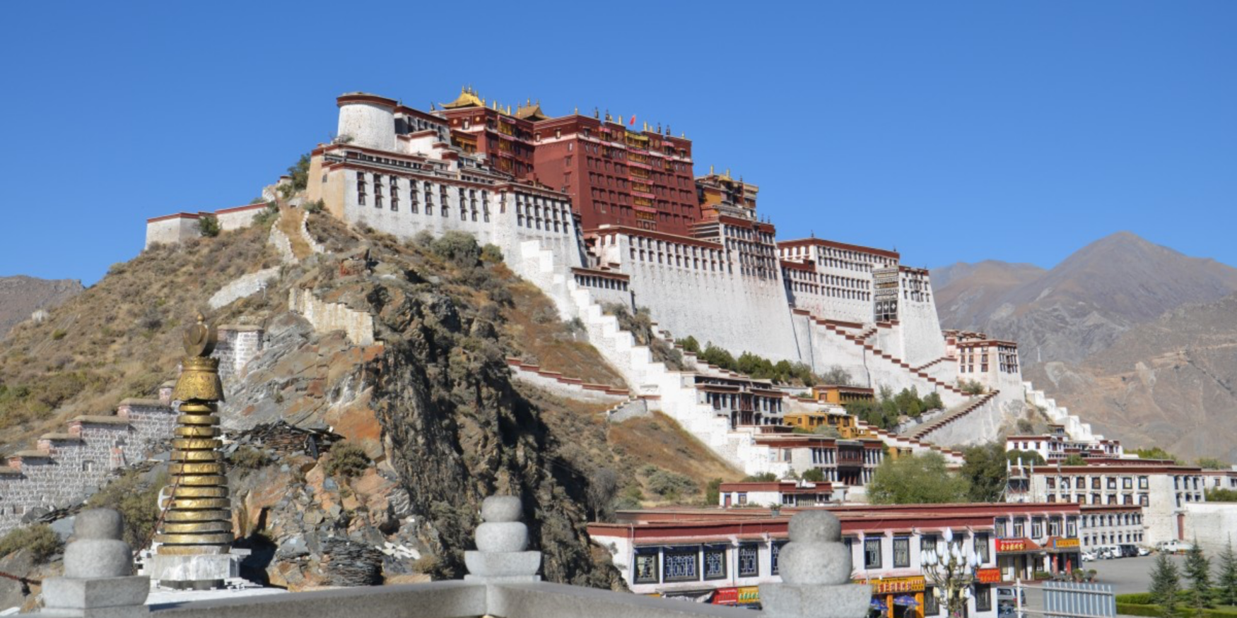 het Potalapaleis in Lhasa, Tibet
